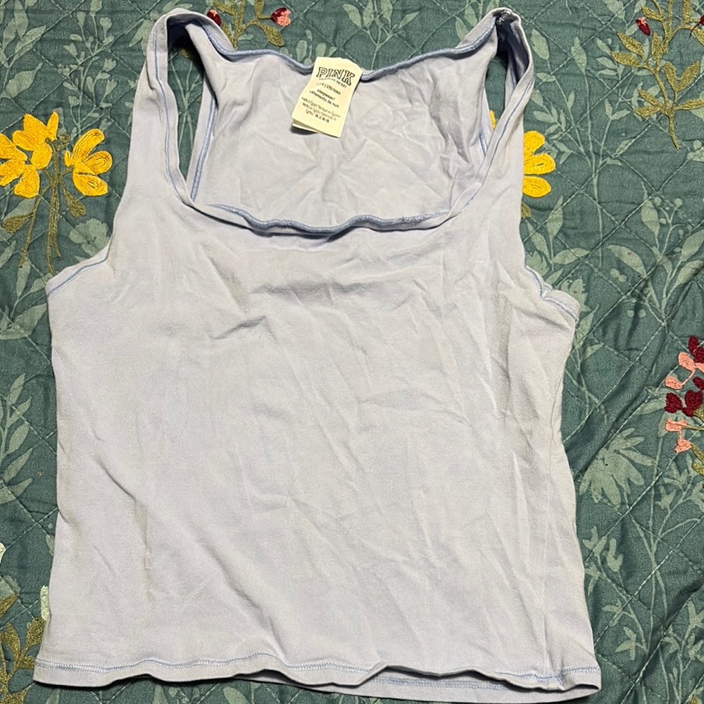 PINK Victoria's Secret blue Tank Top